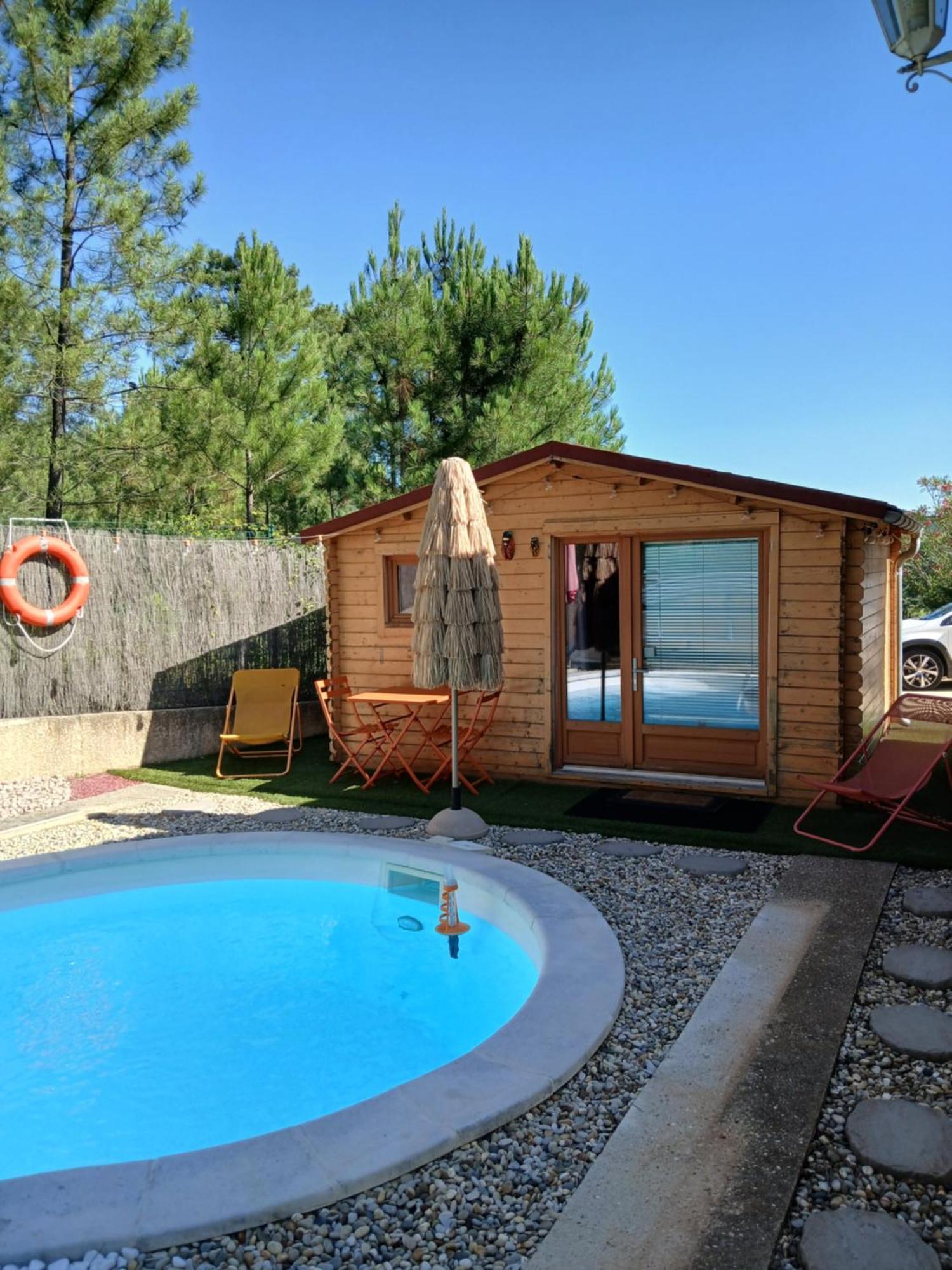 Chalet Charmant Avec Piscine 马克日 外观 照片